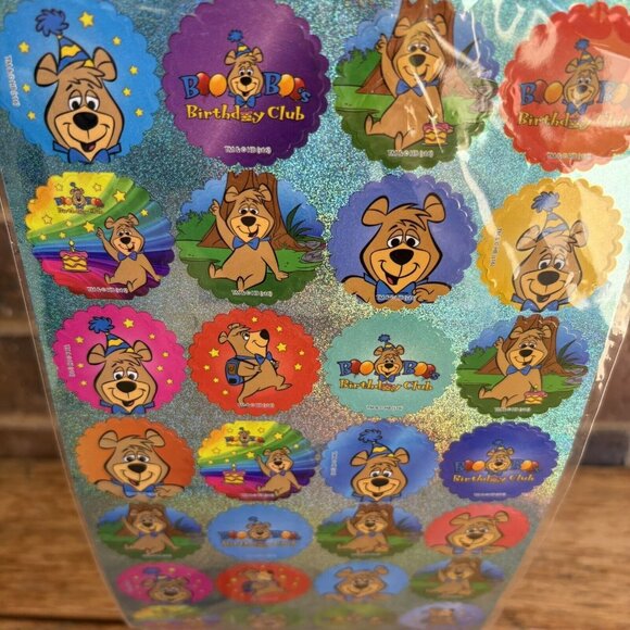 Yogi Bear Boo Boo’s Birthday Club Stickers 32 Stickers NEW - Picture 2 of 7